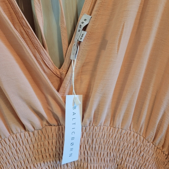Baltic Born Vera Boho Peachy Salmon Maxi Dress - Picture 8 of 9